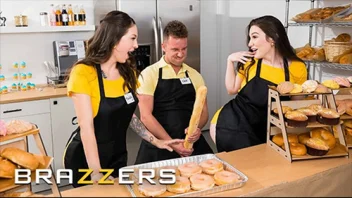 Brazzers – Maddy May & Lily Lou เย็ดสาวเบเกอรี่ 3P สุดแซ่บในร้าน