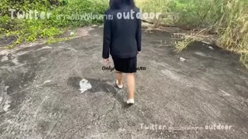 สาวออฟฟิศสาย OUTDOOR หลุดเด็ดในบ้านร้างเงียบสงัด