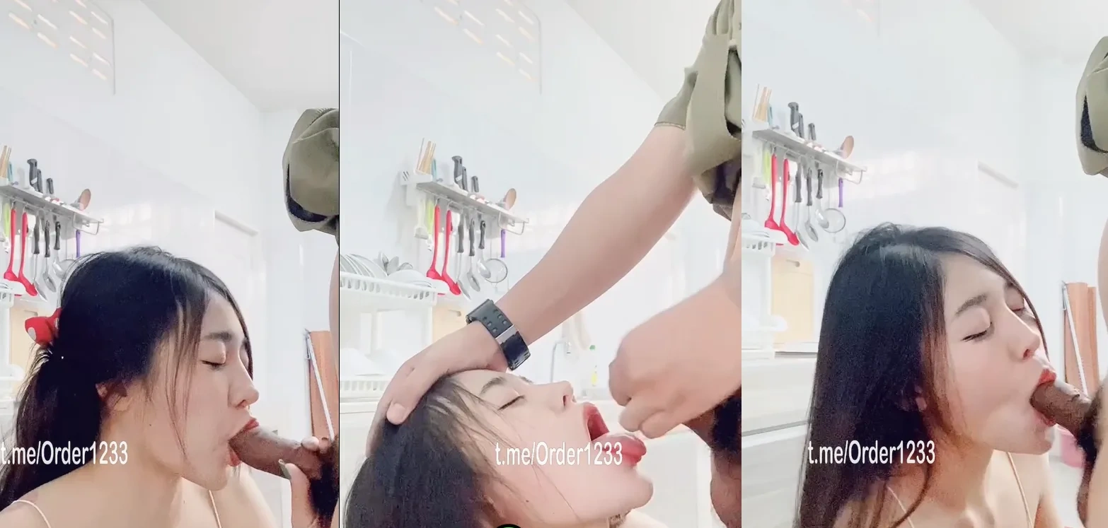 Bibi สาวสวยขี้เงี่ยน คลิปหลุดโม๊คควยลึกในครัว