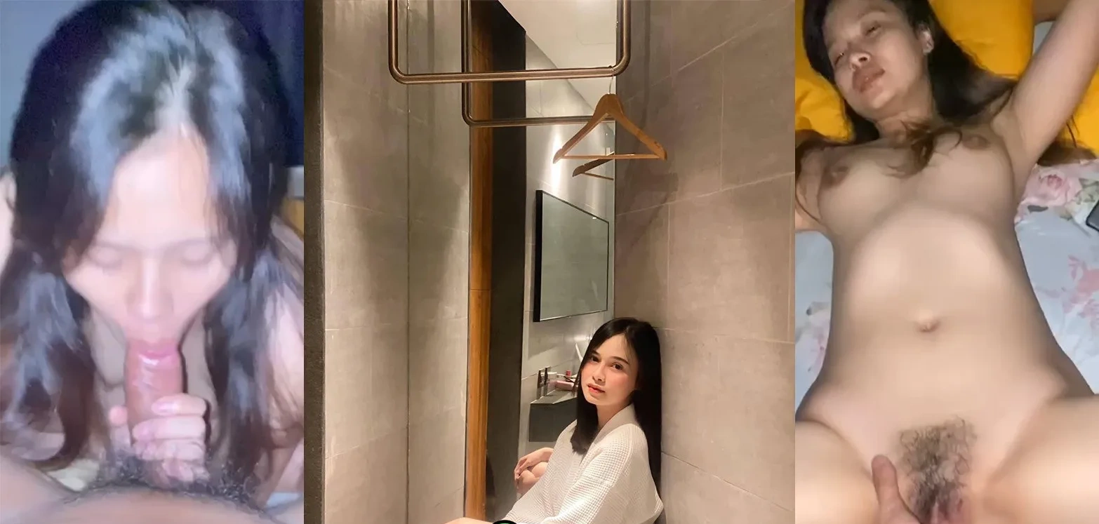 ผัวเงี่ยนจับเมียเย็ดบนโต๊ะคอม แล้วโยกกระหน่ำต่อบนที่นอน