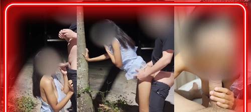 Yourskin33 นัดสาวเอากันข้างทาง โม๊กควยร้อนแรงบนรถก่อนลงเย็ด