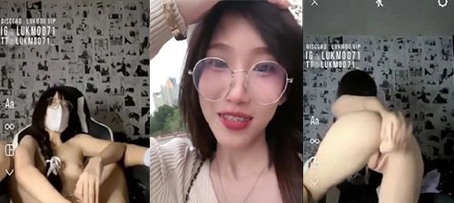 น้องลูกหมู lukmoo71 สาวแว่นดาว IG แผลงฤทธิ์เล่นดิลโด้จัดหนักในห้อง