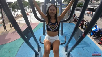 ThaiSwinger น้องกาน สาวผิวแทนสุดเซ็กซี่ แดนซ์ร้อนริมทะเล