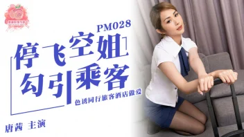 Tang Qian PM-028 หนังเอวีจีน แอร์สาวแซ่บพาผู้โดยสารเย็ดแหกหี