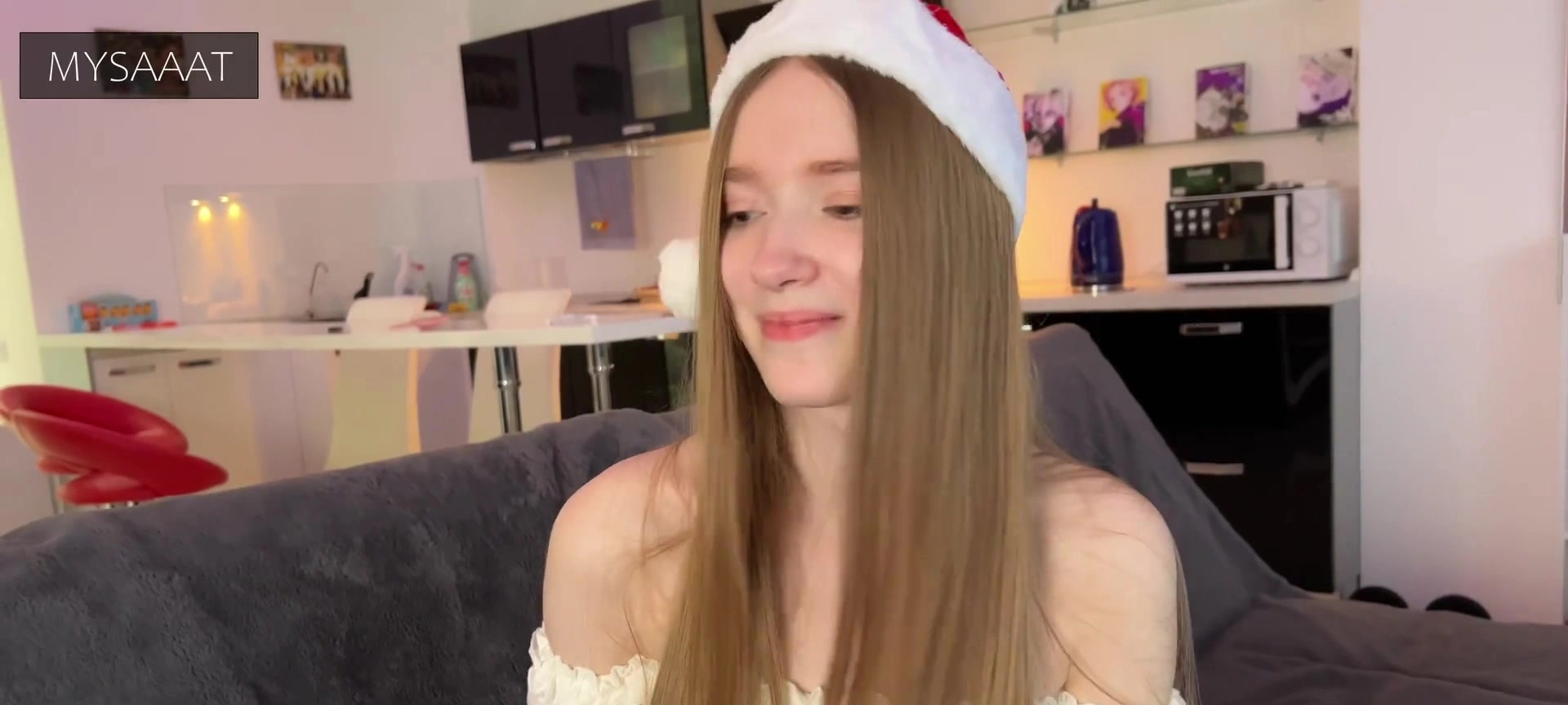 สาวฝรั่ง Mysaaat หุ่นนางแบบผมทอง โดนจัดหนักวันคริสต์มาสสุดเงี่ยน