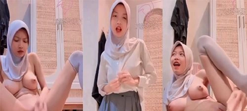 คลิปหลุดนักเรียนอิสลาม สาวสวยร่านแตกใน เล่นดิลโด้เสียวสุดๆ