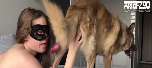 คลิปเด็ดสาวฝรั่งร่าน อมควยหมาอย่างจัดของขาดหรือเบื่อคน