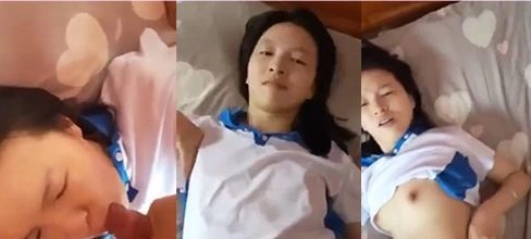 น้องนักเรียนชุดพละพาหนุ่มรุ่นพี่มาเย็ดสดครั้งแรก กัดไม่ปล่อย