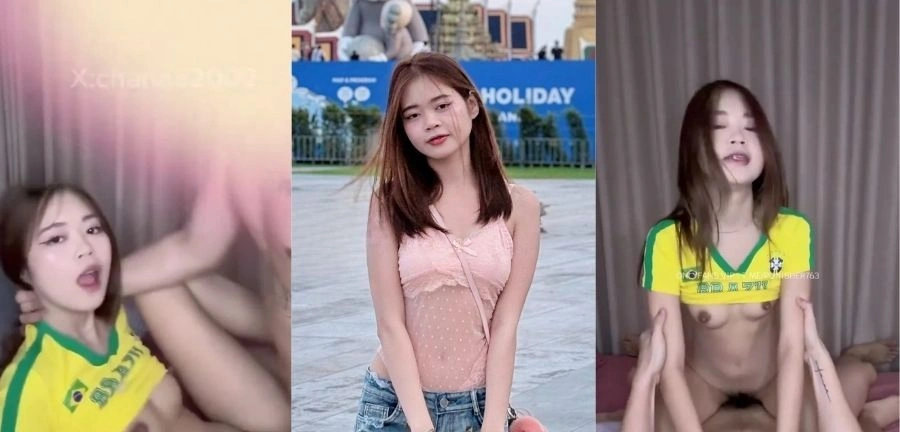 น้องณชา chanaa2002 ใส่ชุดบอลบราซิลสุดแซ่บ จัดหนักบนเตียง