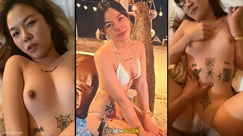 นางแบบสักลายหุ่นแจ่ม เย็ดแฟนสุดเสียวโดนจับถ่ายคลิปหี